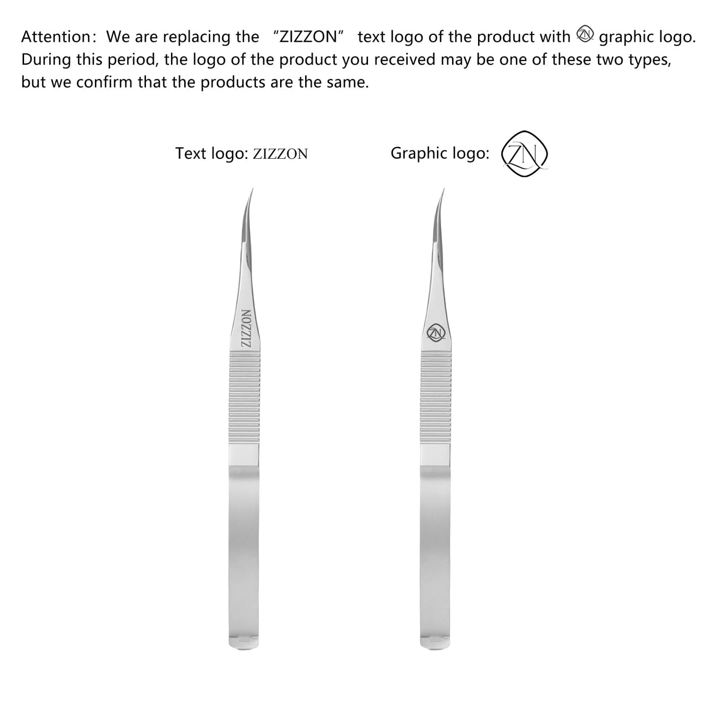ZIZZON Cuticle Scissors Extra Fine Curved Professional Precise Pointed Tip Grooming kit for Eyebrow, Eyelash, Trim Nail and Dry Skin