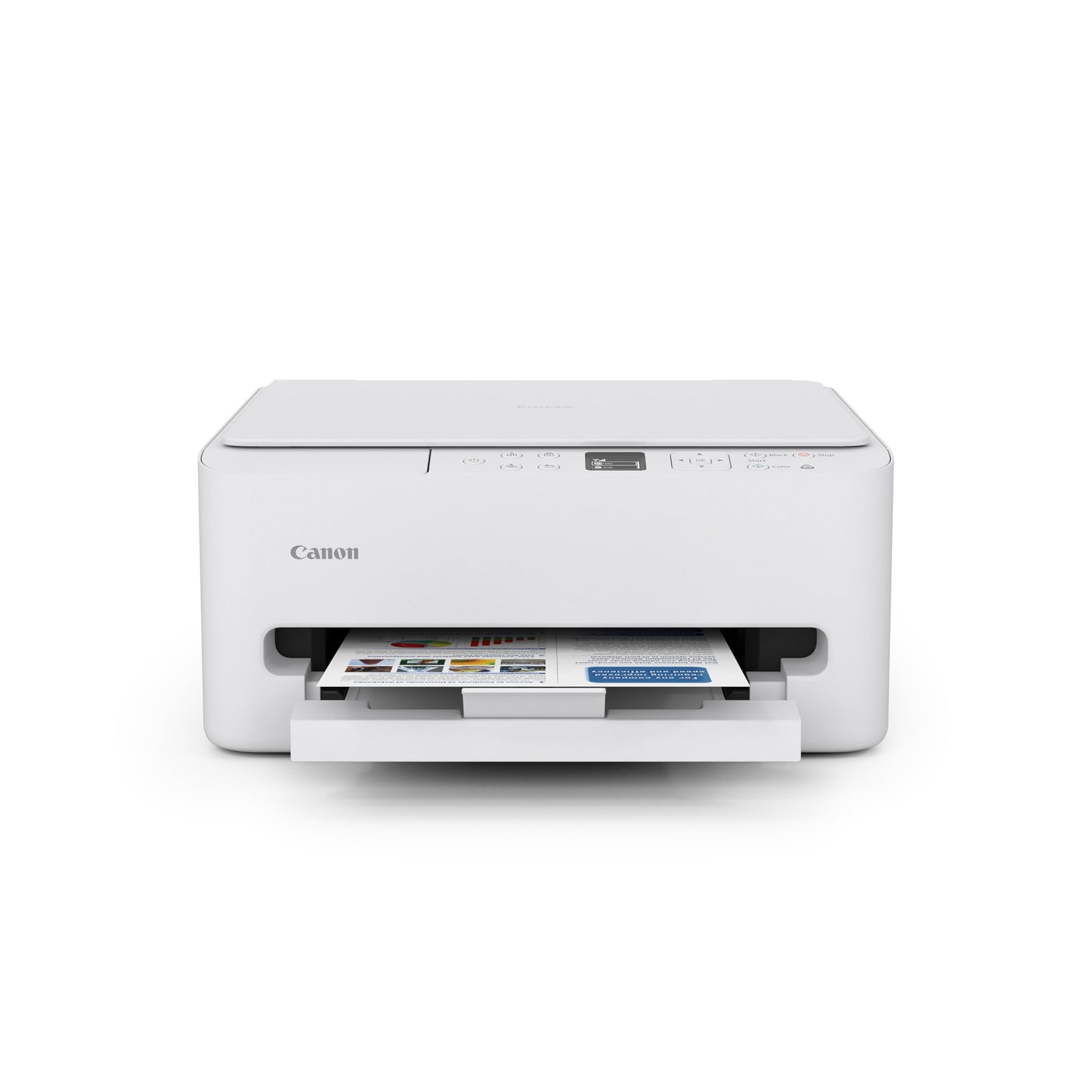 Canon PIXMA TS6520 Wireless Color Inkjet Printer Duplex Printing, White – Home Printer with Copier/Scanner, 1.42” OLED Display, Intuitive Control Panel, Compact Design