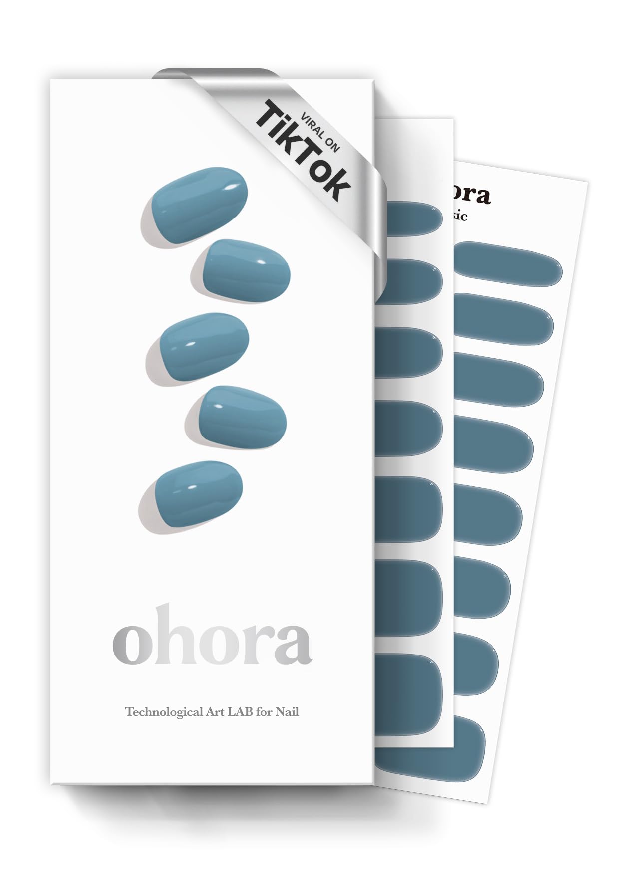 ohora Semi Cured Gel Nail Set of 2 (N Washing Jean & N Cream Indigo) - Professional Salon-Quality Nail Care