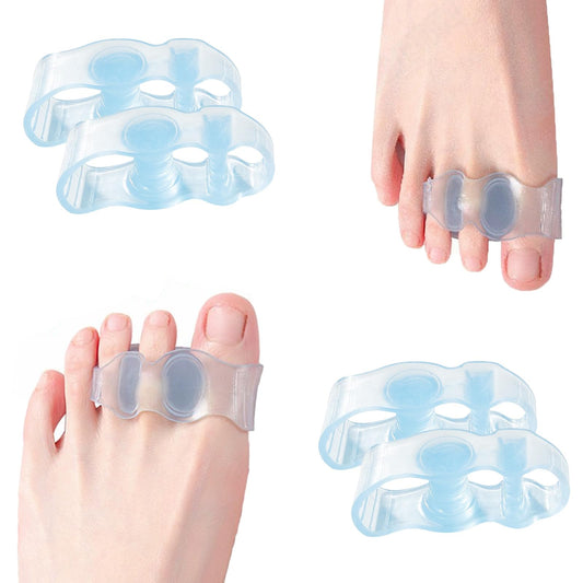 XREKNOi Toe Separators for Correcting Bunions and Restoring Toes to Their Original Shape for Men and Women – Toe Spacers Bunion Corrector (Light Blue)