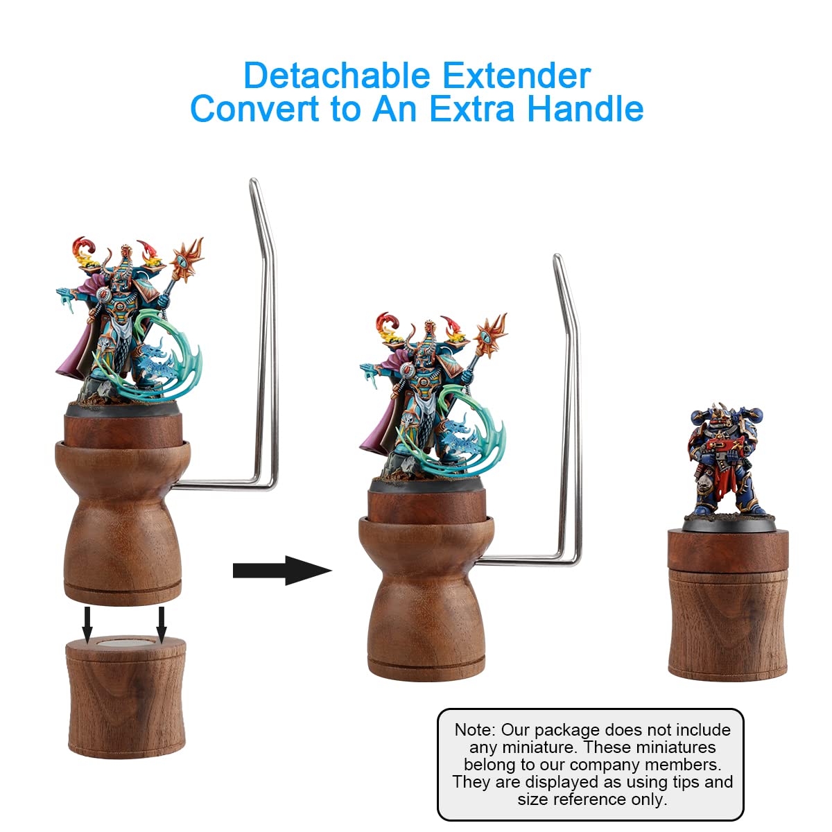 Jucoci Painting Handle for Miniautres Paint Handle Compatible with DND Miniatures, Scale Model, Fantasy Figurines