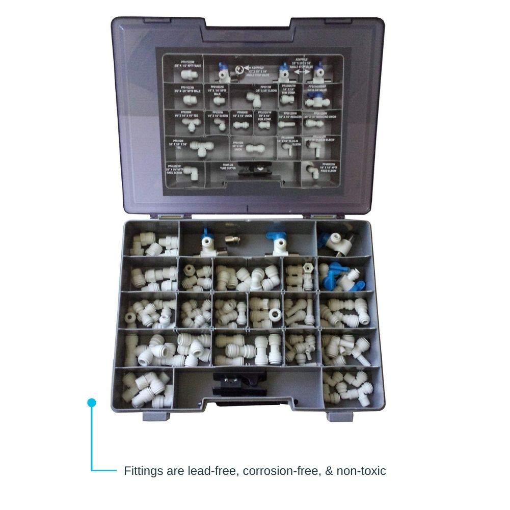John Guest Polypropylene Service and Repair Kit, Push to Connect Plastic Plumbing Fittings, White, KIT-ISRK