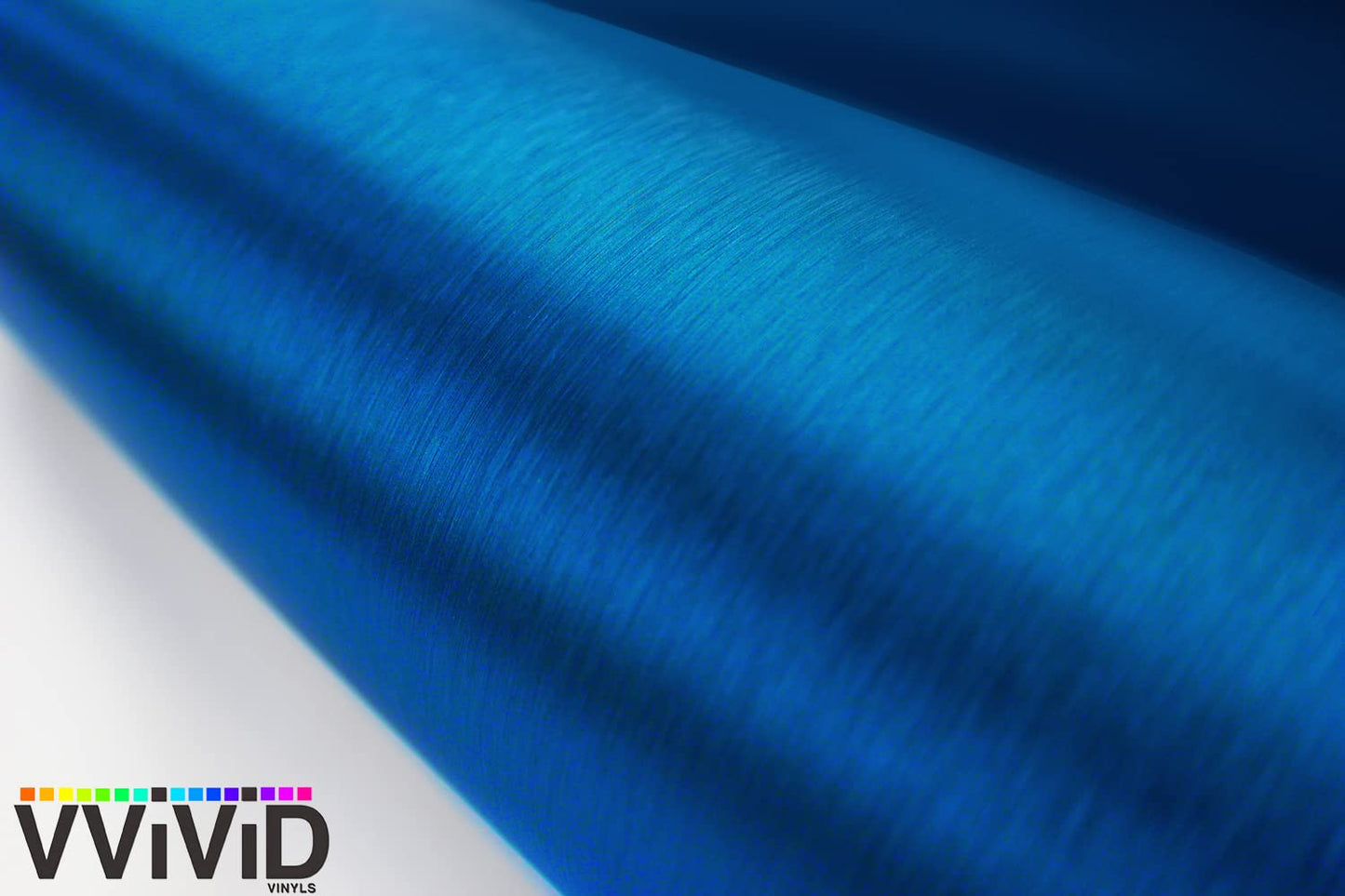 Metallic Blue Brushed Metal Vinyl Wrap Roll with VViViD XPO Air Release Technology (50ft x 5ft (Full Car Wrap Roll))