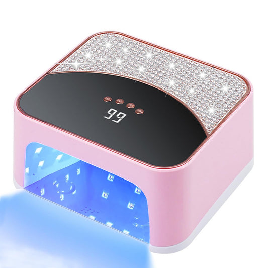 JYDFYP 268W UV LED Nail Lamp, Gel for Nail Polish UV Dryer with 4 Timers 45Pcs Lamp Beads and Automatic Sensor Professional Fast Curing Art Tools
