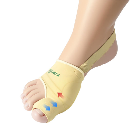 KIMCHUL 2-Pack Bunions Corrector, Unisex, Upgraded Version—Separates the big toe to relieve pain, breathable support-style bunions corrector for day and night use
