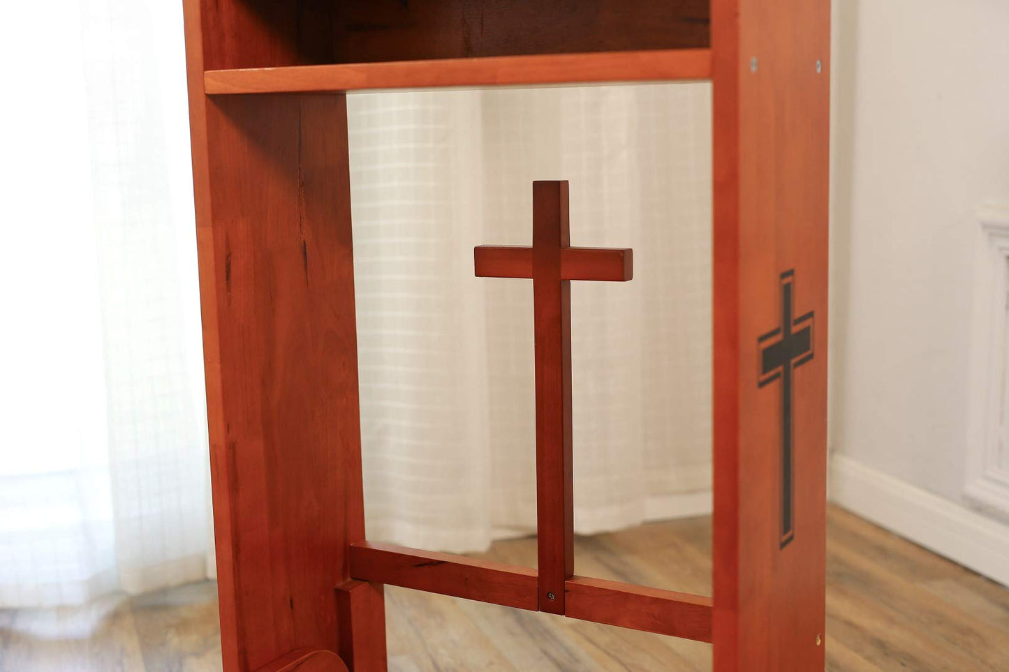 Guangshuohui Prayer Kneeler Pads Wooden Church Kneeler Folding, Kneeling Bench for Home (20" x25"x32"H (50x65x80cm))