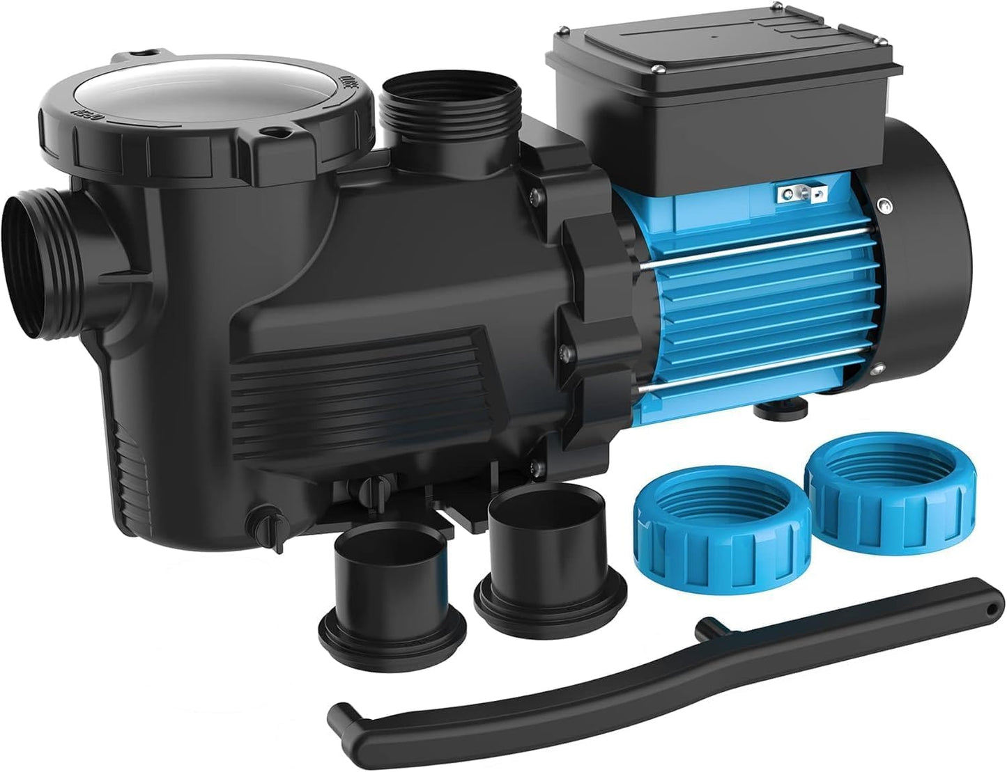 BOMGIE In/Above Ground Pool Pump, High Flow Powerful Self Priming Pool Pump, 2.2HP 6950 GPH 220V