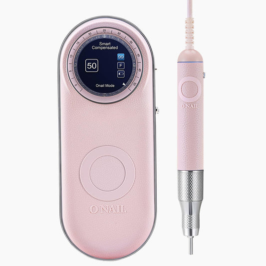 Professional Electric Nail Drill Machine - O NAIL 50,000 RPM E-File with LCD Display, Smart Control and Vibration-Free, 3mm Shank Bits Kit, Beginner Mode for Acrylic Gel Removal, for Home & Salon Use