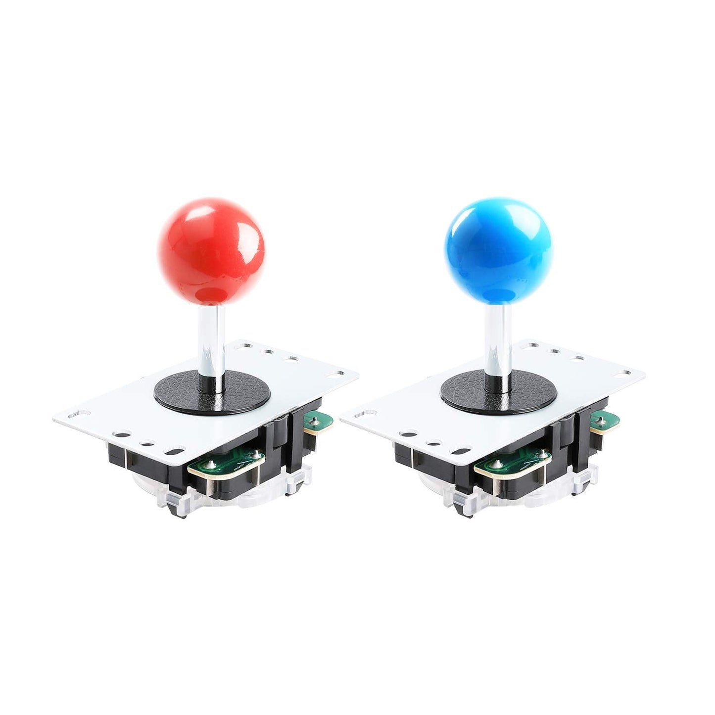 Qenker 2-Player LED Arcade Game DIY Kit for USB MAME PC & Raspberry Pi - 2 Joysticks, 20 LED Buttons, 2 Zero Delay Encoders (Mixed Color)