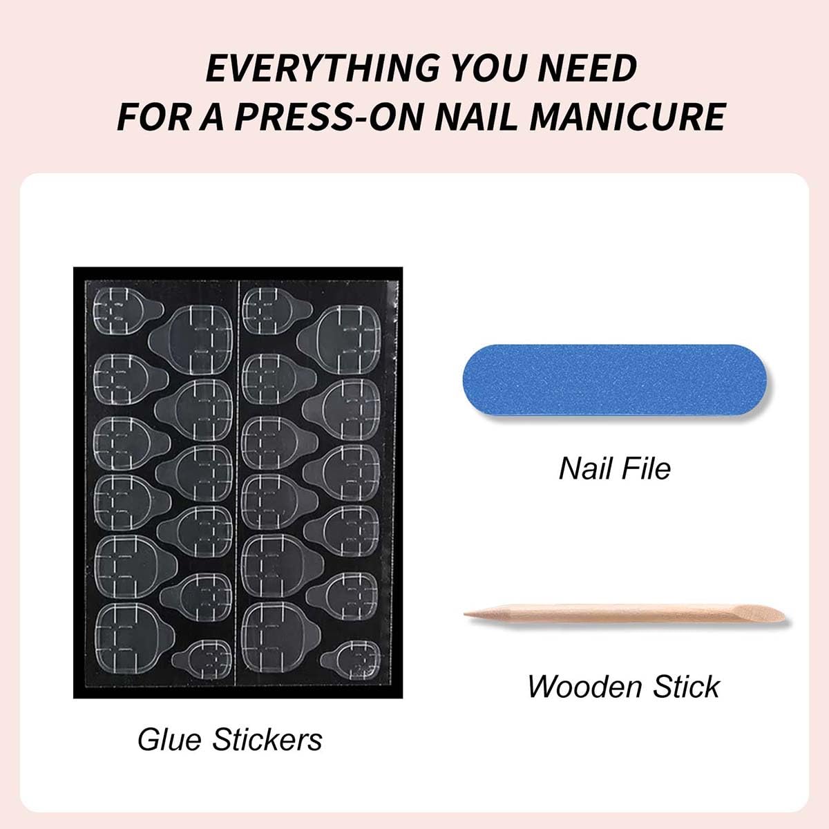 Polka Dot Press on Nails & Press on Toenails Matching Set -Black French Almond Nails Press ons,Black Toe Nail Press ons Short Square,Reusable | Artificial | Nail Sticky Tab | Easy Apply | 48Pcs