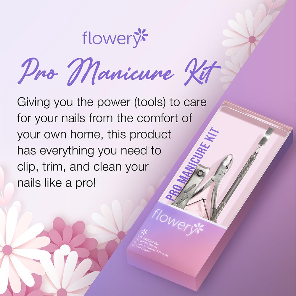 Flowery Pro Manicure Kit, 1-Pack