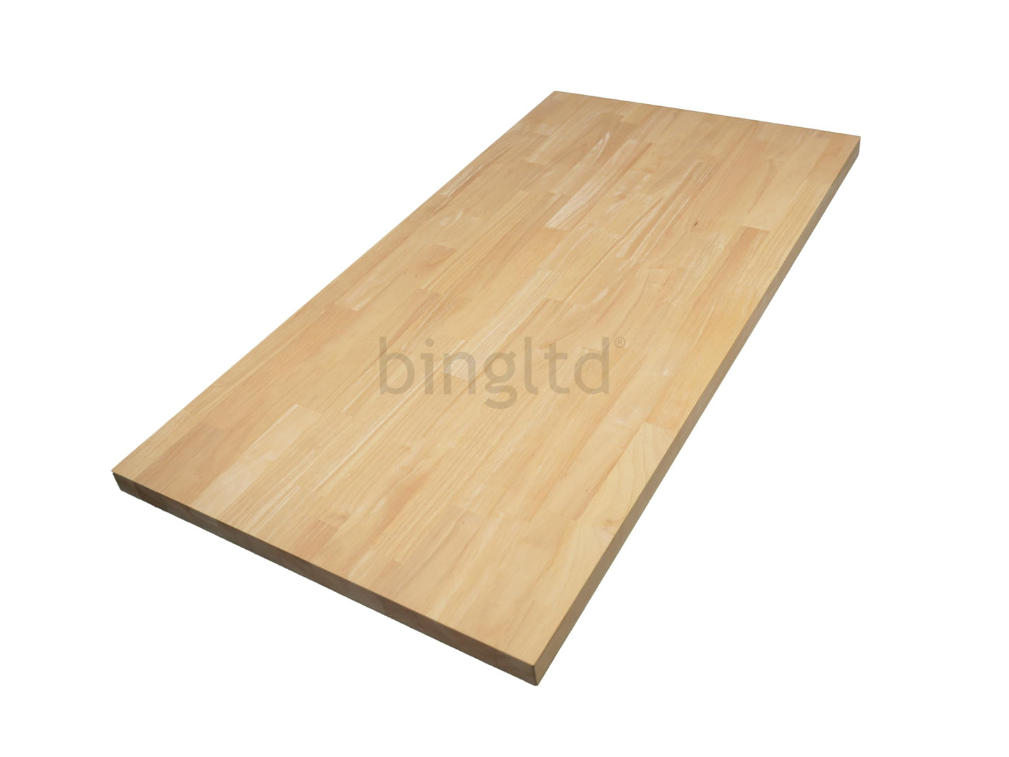 BingLTD- 6 ft x 25 in x 1.5 in Unfinished Birch Solid Wood Butcher Block Countertop with Square Edge