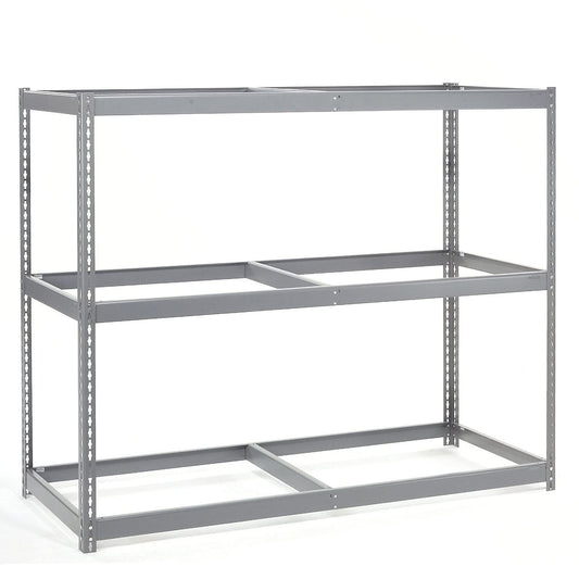 Global Industrial Wide Span Rack with 3 Shelves No Deck, 1200 Lb Capacity Per Level, 60" W x 36" D x 96" H