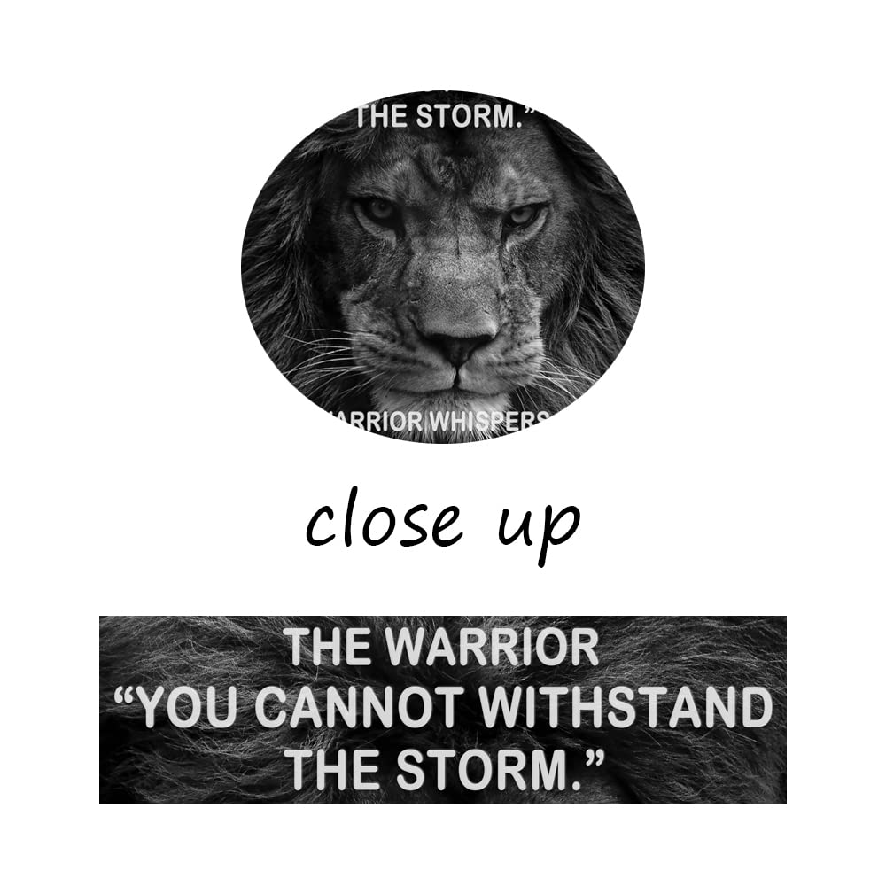 Motivational Canvas Wall Art Inspirational Entrepreneur Positive Quotes Office Lion Poster Success Canvas Picture Print Artwork Home Living Room Office Gym Wall Decor Ready to Hang[24''W x 36''H]