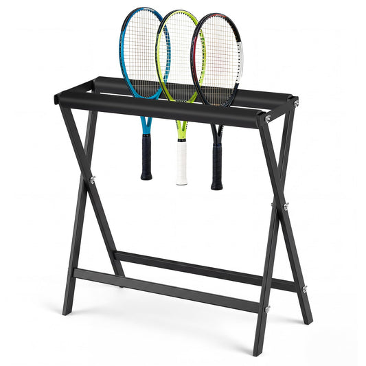 LEIFIDE Tennis Racket Storage Rack Stand Large Capacity Steel Tennis Racket Holder Badminton Racquet Rack Organizer for Schools, Gymnasiums, Playground