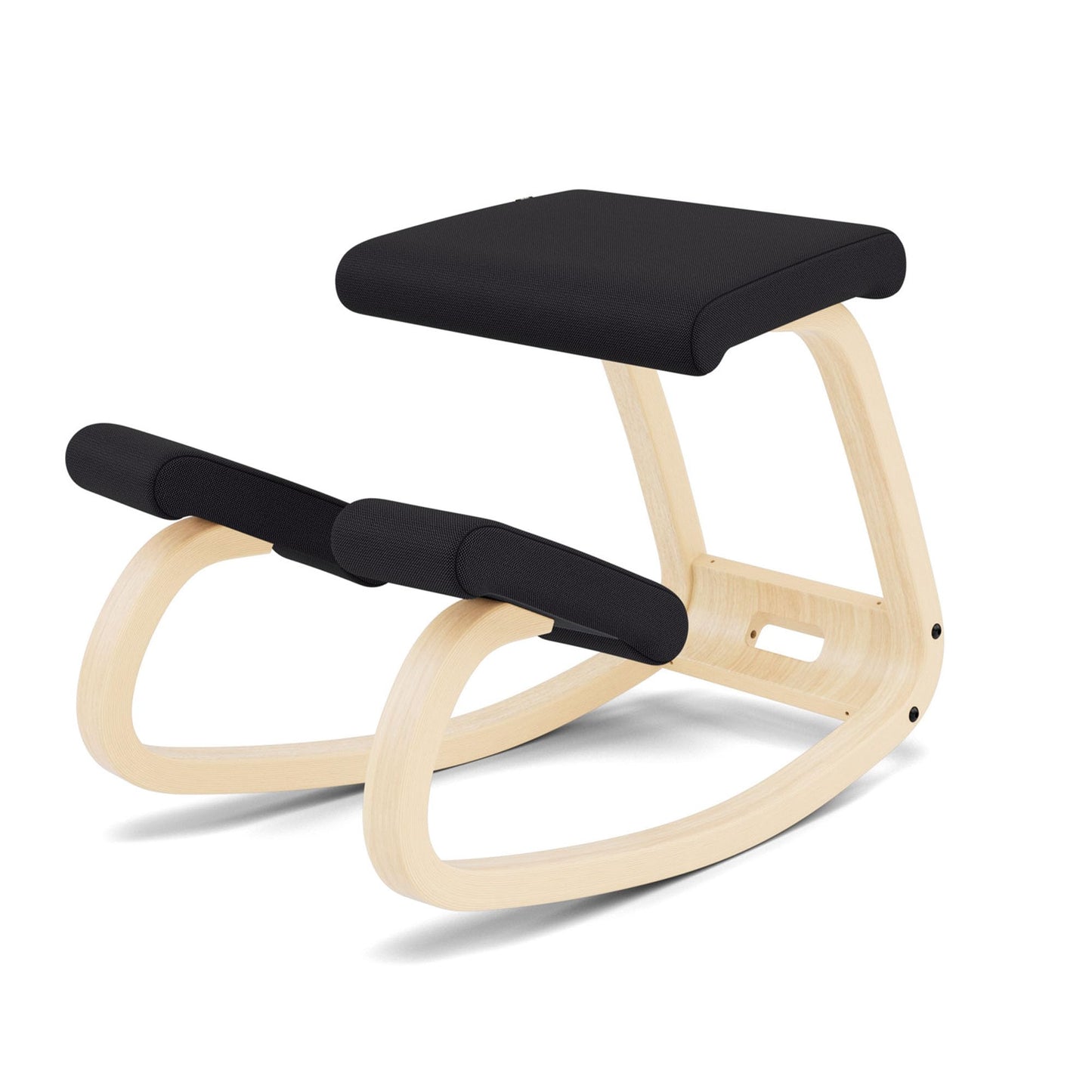 Varier Variable Natural/Black Ergonomic Office Kneeling Chair for Desk – Back Pain Relief, Rocking Seat for Home, Study & Posture Support – 10 Year Quality Guarantee