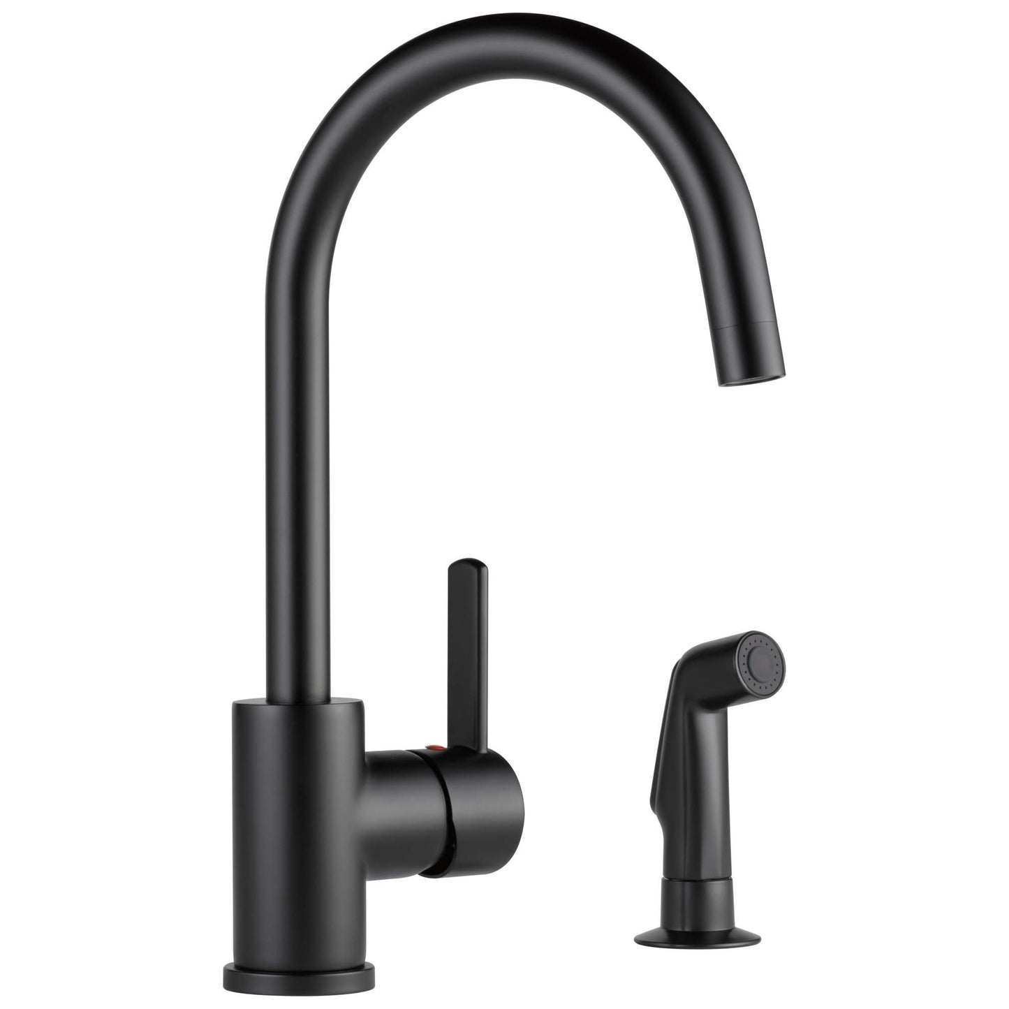 Peerless Precept Single-Handle Kitchen Sink Faucet with Side Sprayer, Matte Black P199152LF-BL