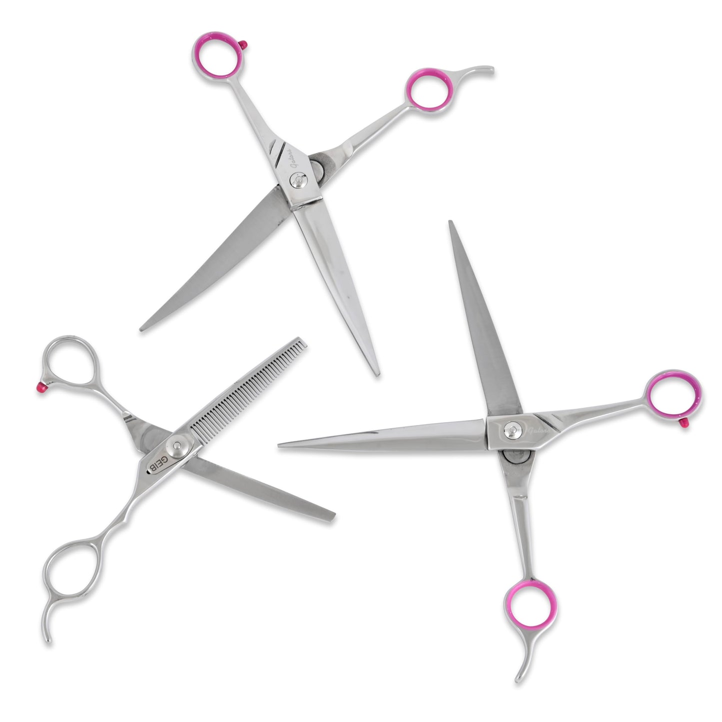 Geib Buttercut Dog Grooming Scissors, Stainless Steel Professional Dog Grooming Kit - Curved, Straight and Thinning Shears, 3 in 1 pet grooming kit