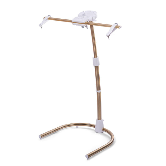 Daylight Company Stitchsmart Stand, Adjustable Embroidery Hoop Stand, Rotated Cross Stitch Stand, Hoop Holder, Hands Free Needlework Stand for Art Craft Sewing Projects,White