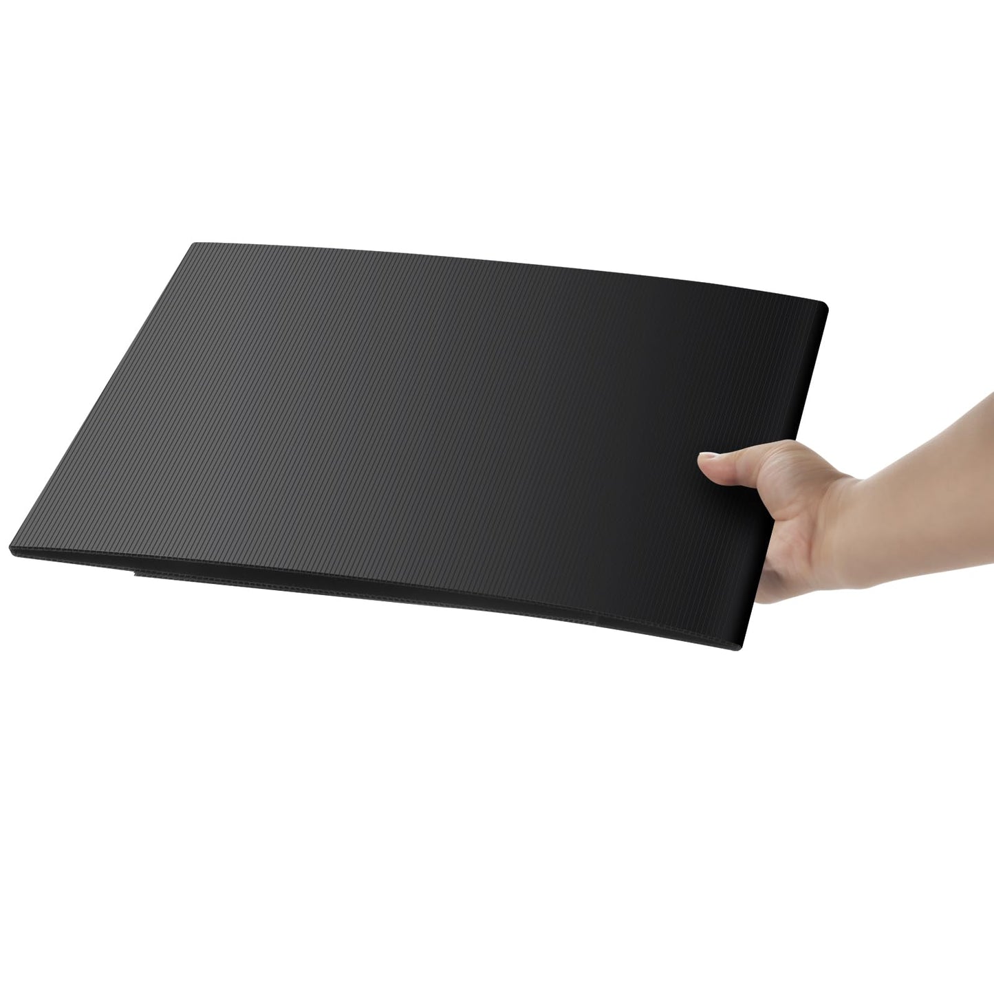 2 Pack Desk Dividers for Students - Durable & Waterproof Plastic Study Carrel Divider, Classroom Folders Teacher Supplies, Easy-to-Clean Plastic Privacy Shield Folder Boards for Student Desks, Black