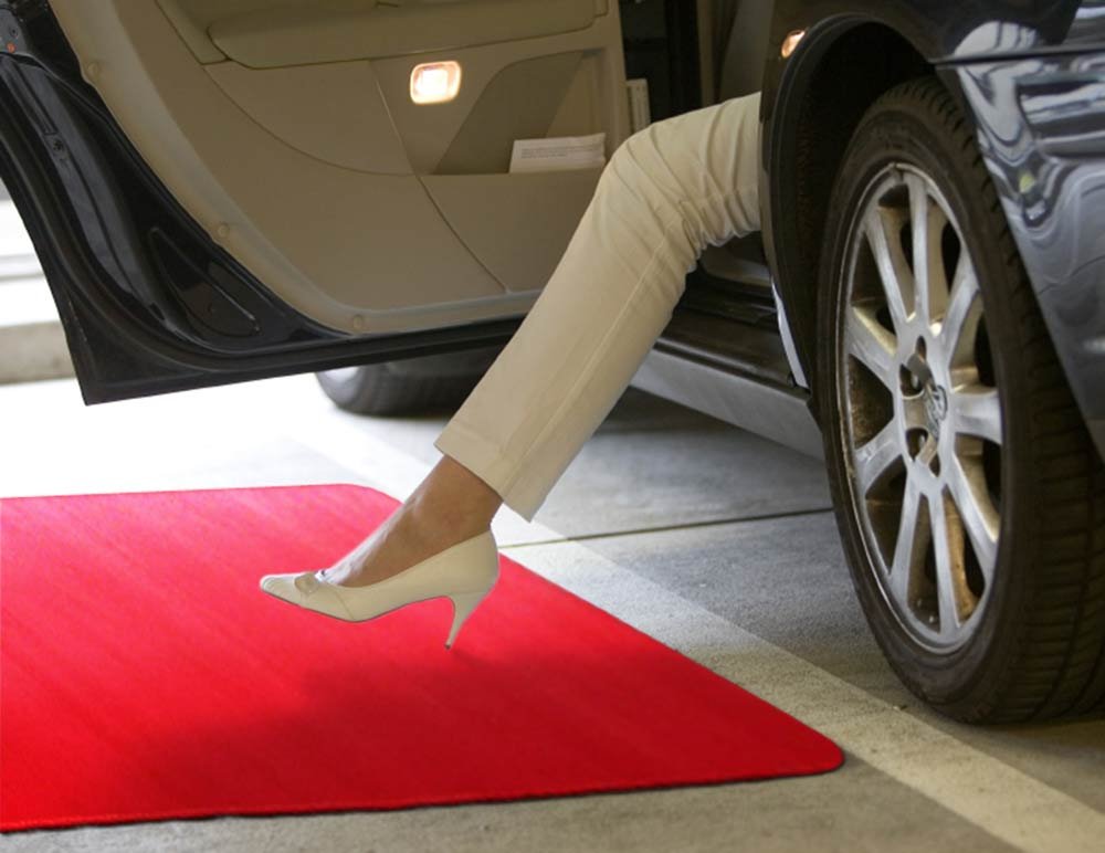 House, Home and More Red Carpet Aisle Runner - 4 Ft x 30 Ft - Real Carpet, Bound Edges, Low Pile Height, Stain Resistant, Event Runway Rug for Wedding, Hollywood Movie Award Ceremony Party Decoration