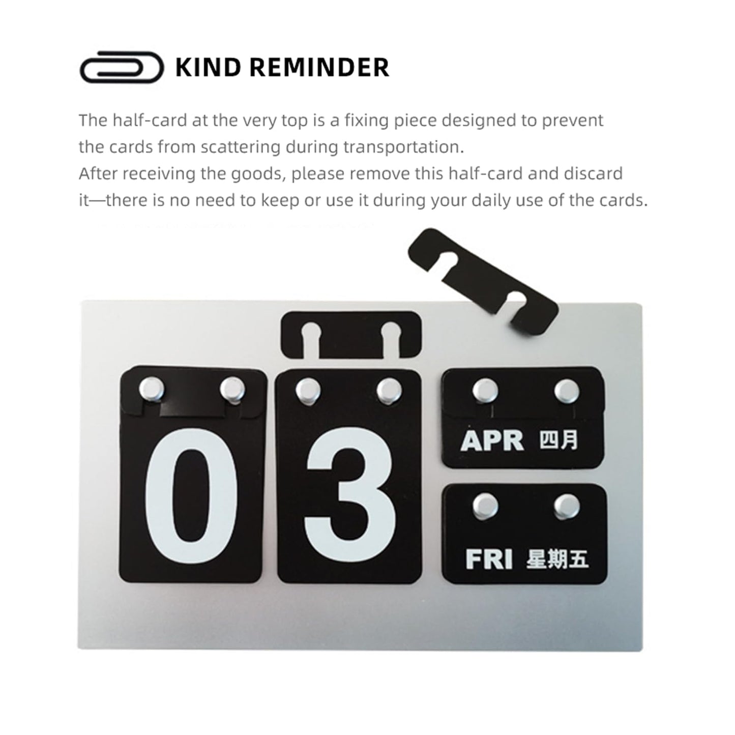 Calendar for Desk, Daily Desktop Perpetual Desk Calendar, Cute Date Display Desk Accessory for Home Office Decor, Teacher, Classroom, Reusable Yearly (BLACK)