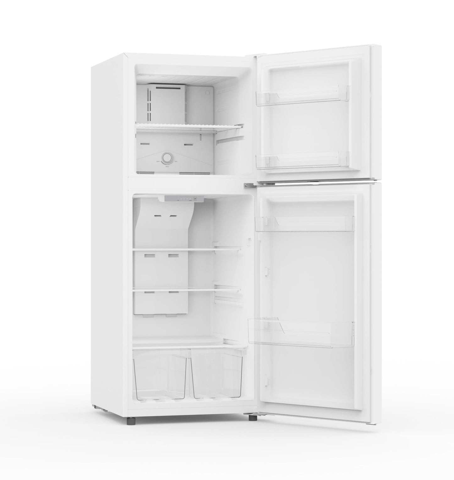 Frigidaire, Frost Free Top Mount 2 Door Apartment Size Refrigerator with Freezer, 10 CU FT