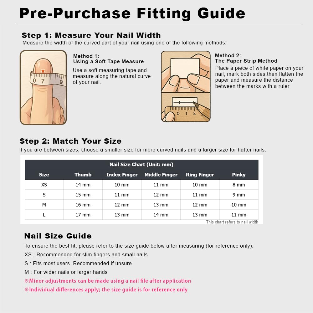 2IM Studio Handmade Press On Nails – 10 Piece Soft Gel Nail Kit with Glue & Tool Set, Reusable Artisan Nails, Salon-Quality Finish (Blush Petal-S)