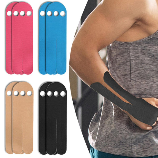 Precut Kinesiology Tape for Wrist, 8 Pcs Athletic Sports Tape for Wrist Support & Stability, Waterproof Breathable Hypoallergenic Tape for Carpal Tunnel & Muscle Pain Relief, 4 Colors