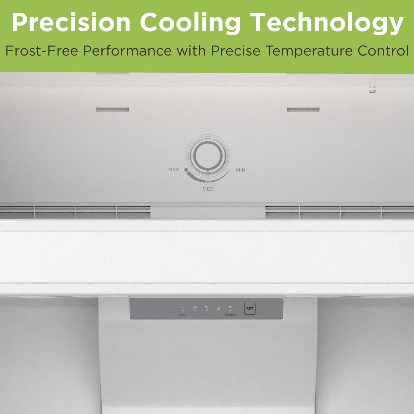 HAMILTON BEACH, Frost Free Top Mount 2 Door Apartment Size Refrigerator with Freezer, STAINLESS, 18 CU FT