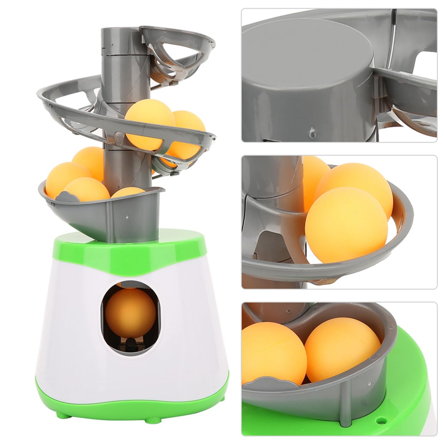 Machine, Portable Table Tennis Trainer Ball Automatic Launcher Lightweight ABS Training Machine for Children Entertainment 10 Balls Included Tennis Ball Launcher Machine