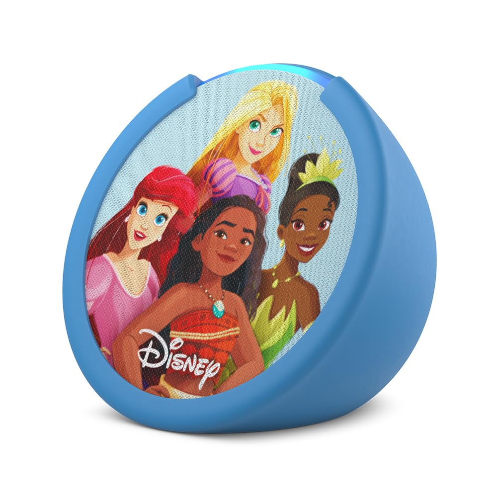 Amazon Kids Entertainment Device Bundle Including Fire HD 8 Kids Tablet (32GB, Disney Princess) + Echo Pop Kids (Disney Princess)