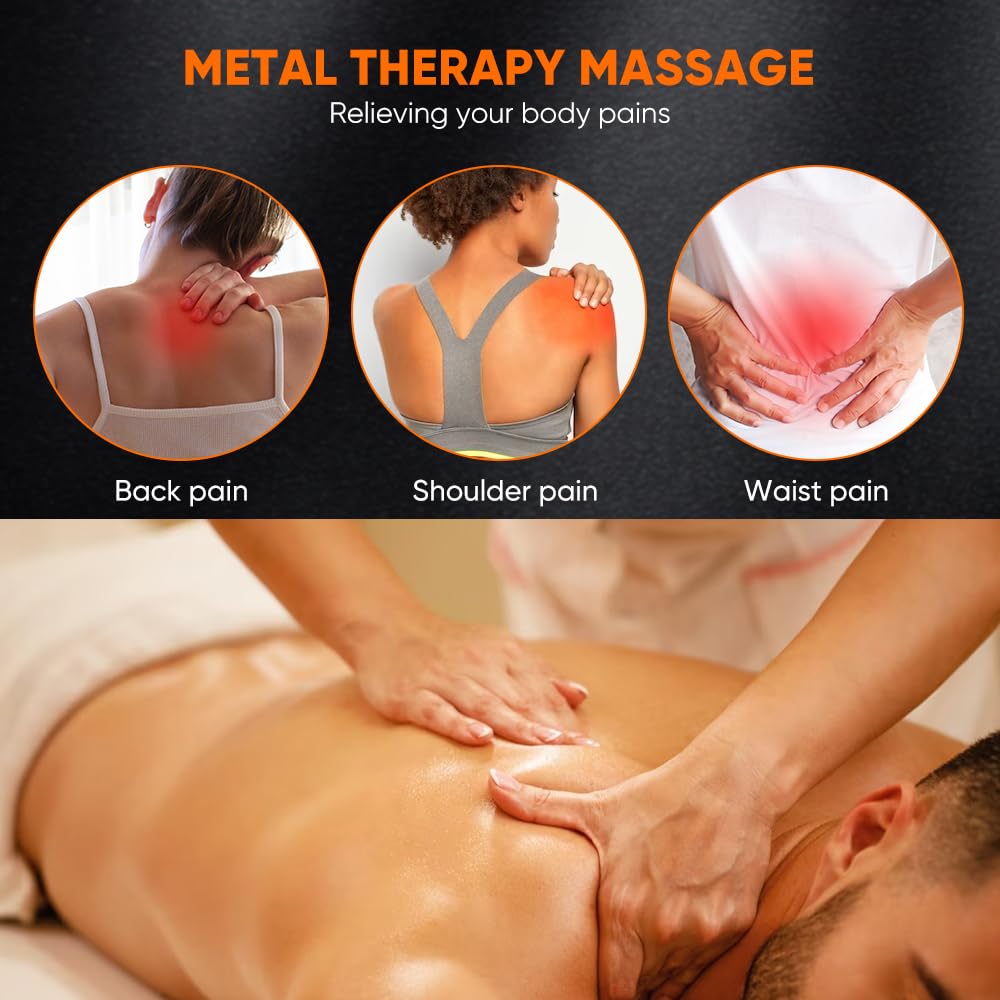 ONUEMP 5-in-1 Stainless Steel Therapy Massage Tools, Gua Sha Scraping Fascia Massage, Maderoterapia Kit Colombiana for Lymphatic Drainage, Cellulite Remover, Ice Body Sculpting