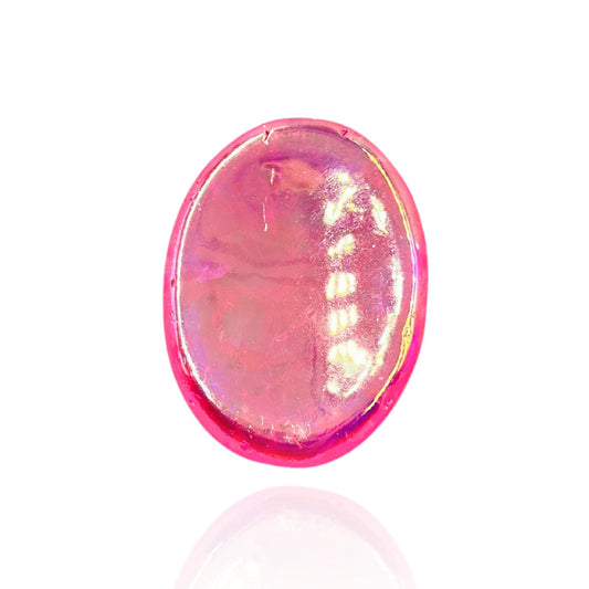 Angel Aura Rose Quartz Thumb Worry Stones Metaphysical Gemstone Crystal Healing Reiki Men Women Gift FENG Shui Positive Energy Love Wellness Palm Stones Wicca Powerful