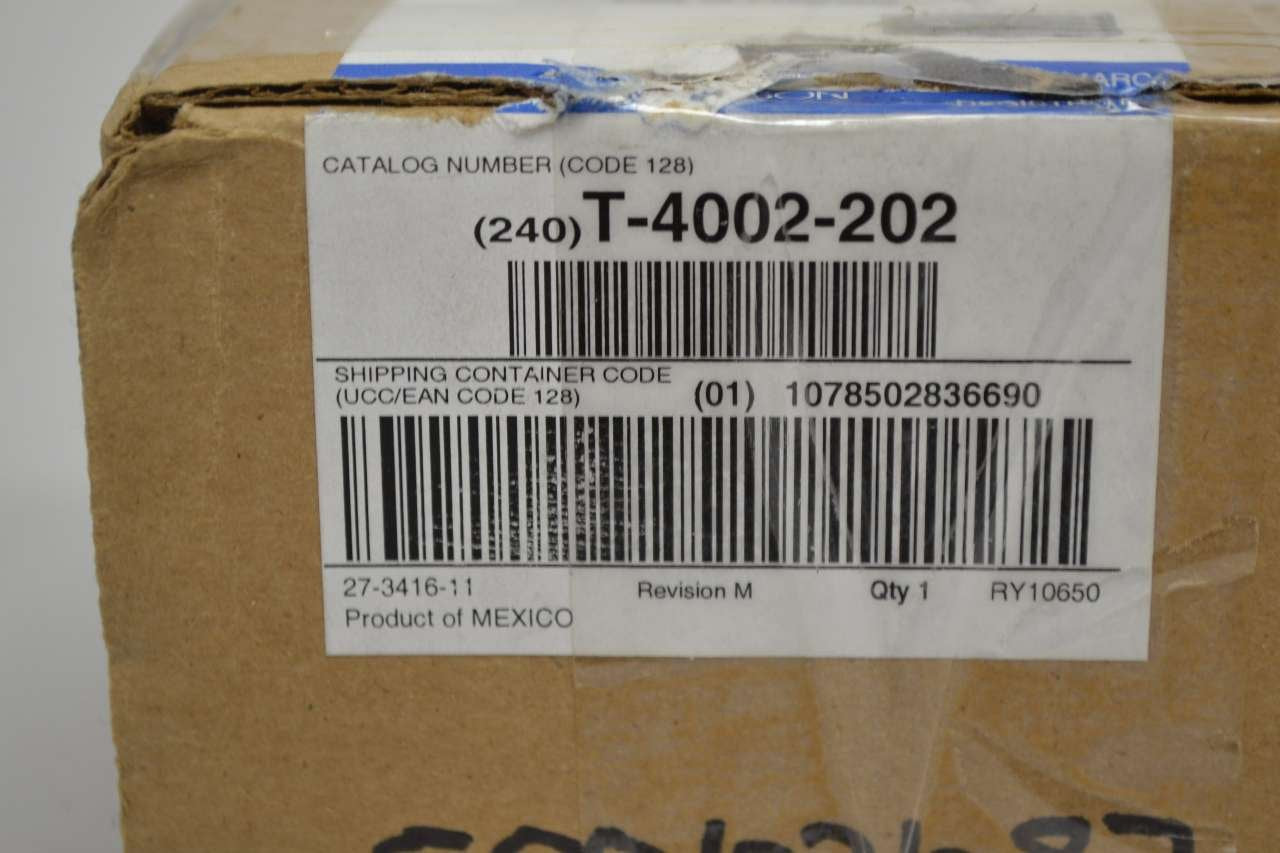 Johnson Controls T-4002-202 Single Temperature High Volume Output Thermostat, Reverse Acting, Horizontal Mounting