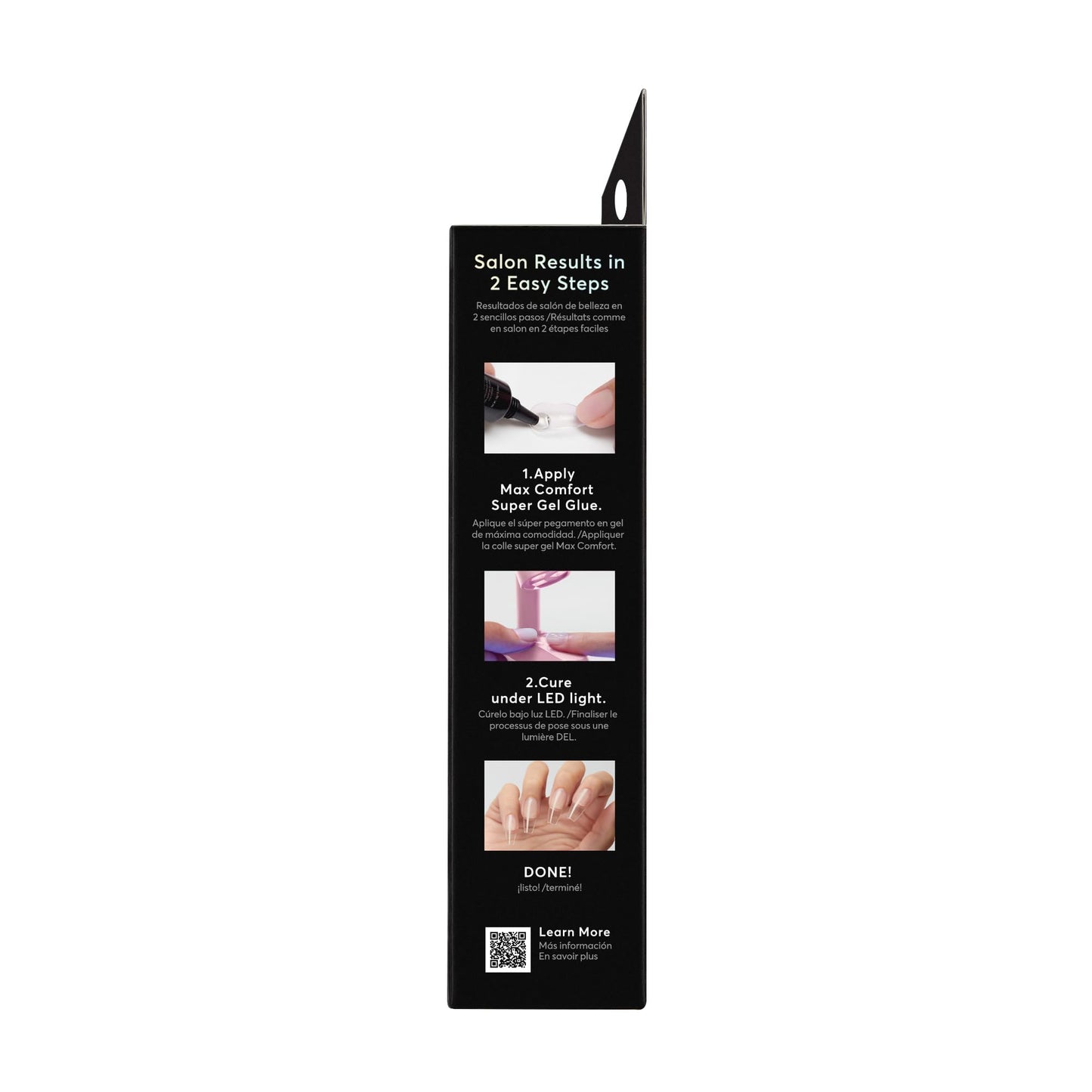 Dashing Diva GelXtend Starter Kit - Press On Nails with LED Lamp - Lasts Up to 14 Days - Clear, Customizable Gel Nails - No-Soak, Easy Removal - Gel Nail Tips (Long Coffin)
