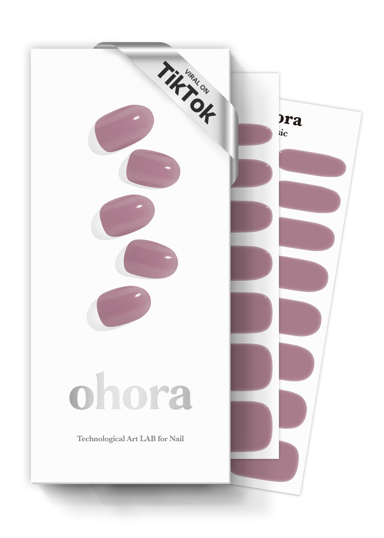 ohora Semi Cured Gel Nail Set of 2 (N Bare Plum & N Tint High-Teen) - Professional Salon-Quality Nail Care