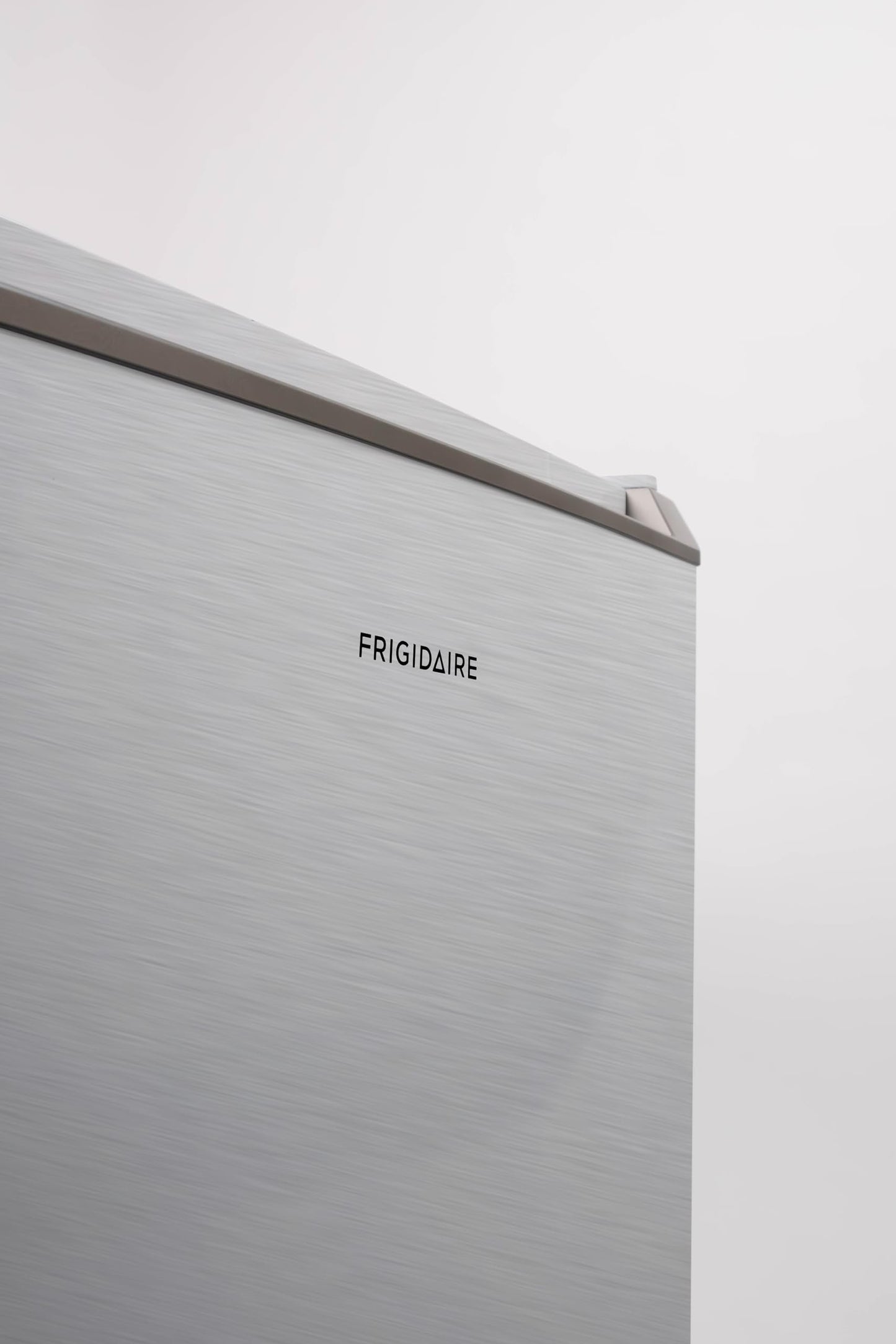 Frigidaire Mini Refrigerator, Compact Freezer Compartment, Adjustable Thermostat Control, Reversible Door, Contemporary Series, 4.5 cu ft, Platinum