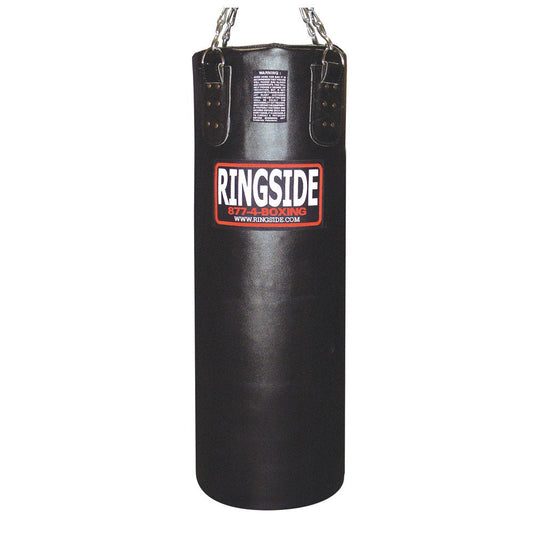 Ringside 65-pound Leather Boxing Punching Heavy Bag (Filled) , Black