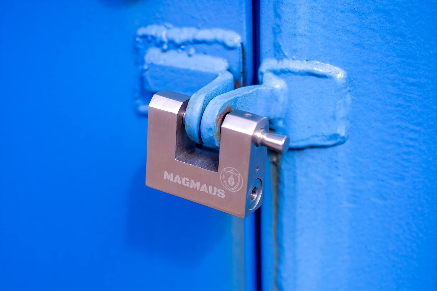 Magmaus® RTL60 [Armoured] High Security Padlock – Heavy Duty Container Lock with 0.59” Shackle Clearance & 0.35” Thick Bolt – Weatherproof Outdoor Lock for Storage Unit, Shed, Gate, Garage - 3 Keys