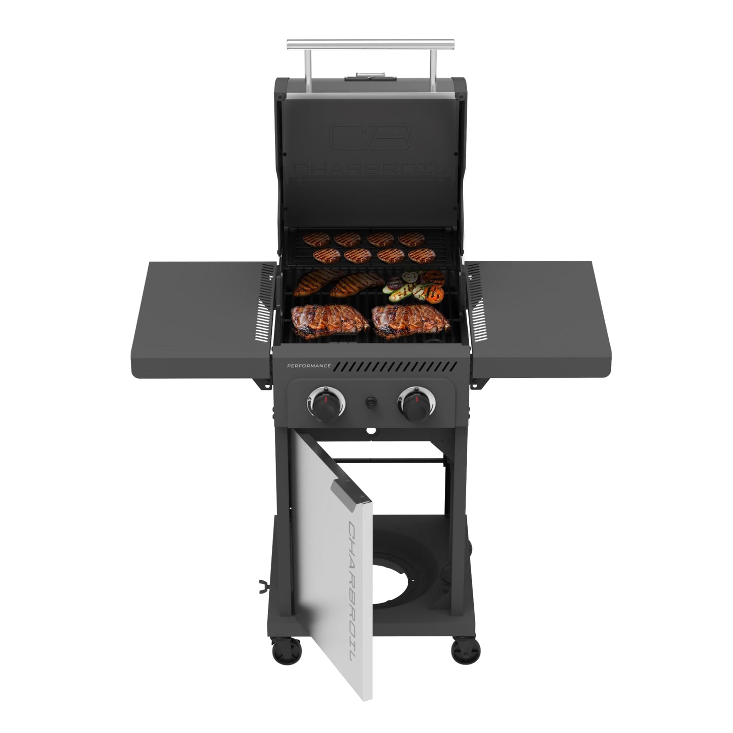Charbroil Performance Series 2-Burner Gas Grill Cabinet, Stainless Steel - 463638125