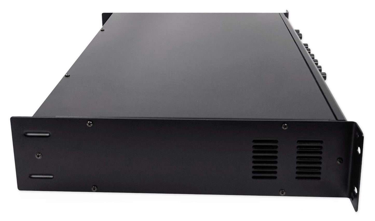 Rockville RCS180-6 180W 6-Zone 70v Commercial Amplifier, Bluetooth, USB/SD/RCA, Mic, Optical Inputs, FM, for Restaurants/Offices
