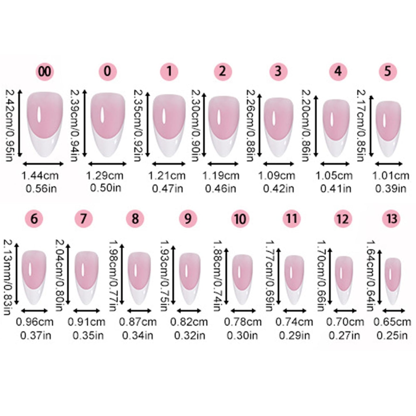 French Tip Press on Nails Almond Short Fake Nails White French False Nail Tips Kit Nature Artificial Acrylic Nails Glossy Glue on Nail Press ons for Women Decoration 5 Packs 150Pcs