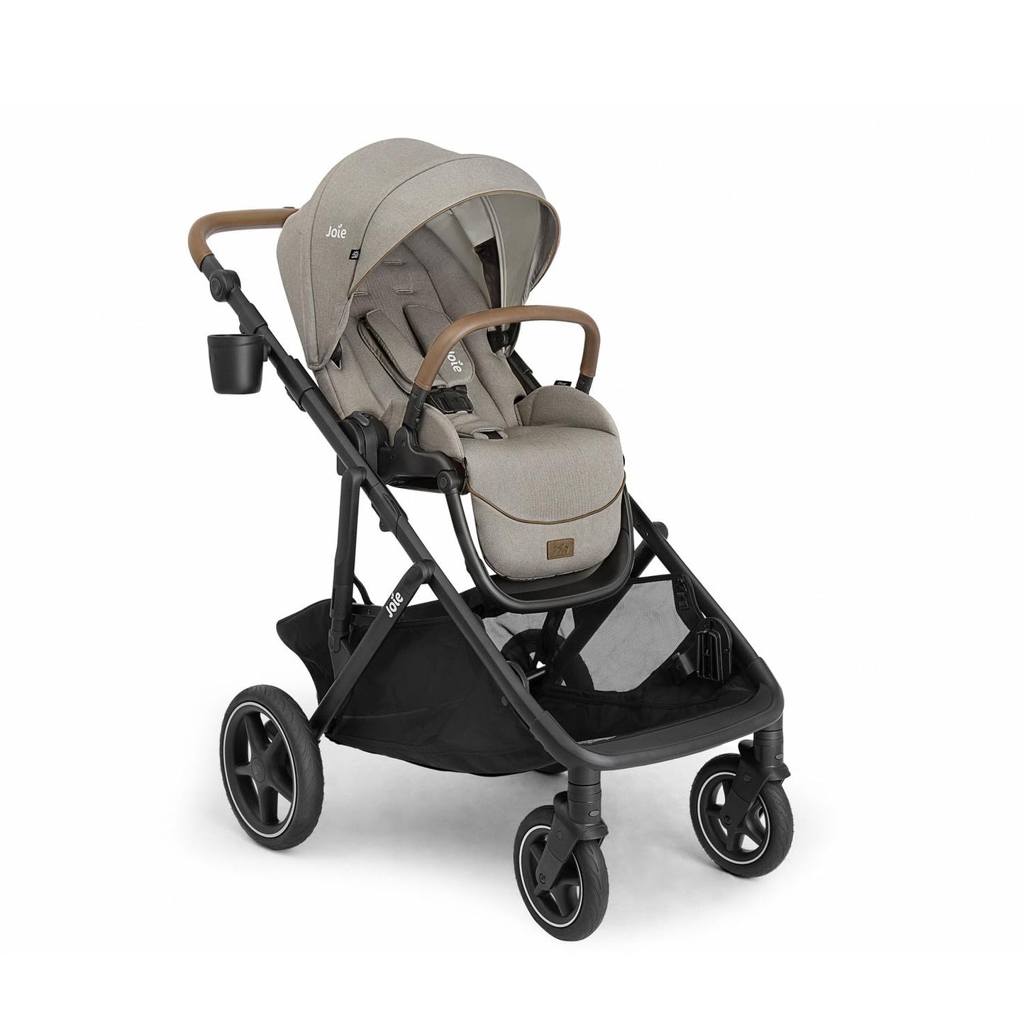 Joie Chive Single-to-Double Reversible Stroller, 20+ Customizable Modes, Suspension & All-Terrain Rubber Wheels, Expandable UPF 50+ Canopy (Dove)