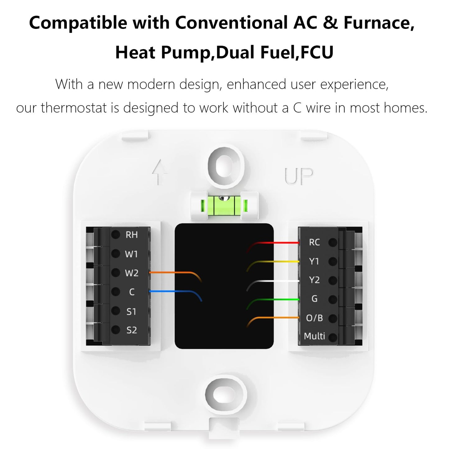 Aurora air-condition Smart Thermostat for House, Enhanced Programmable WiFi Thermostat, Saving Thermostat-Up to 4 Heat/2 Cool, Easy DIY Install