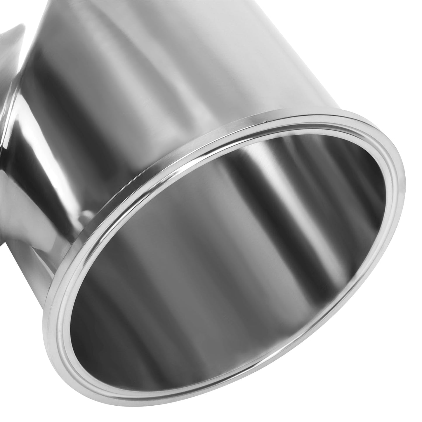 DERNORD Clamp Tee 3 Way Stainless Steel 304 Sanitary Fitting Fits 6" Ferrule Tri-clamp (Pipe OD 152mm)