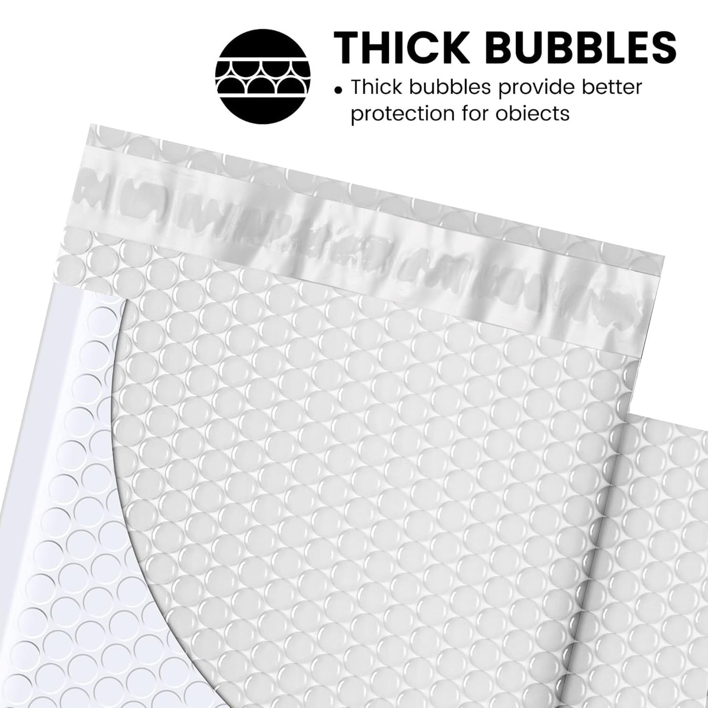 Fuxury Bubble Mailer 6x10" 100 Pack White Bubble Mailers Usable Size 6x9" Self Seal Padded Mailing Envelopes Opaque Bubble Padded Mailer for Small Business Mailing Jewelry Makeup Small Items