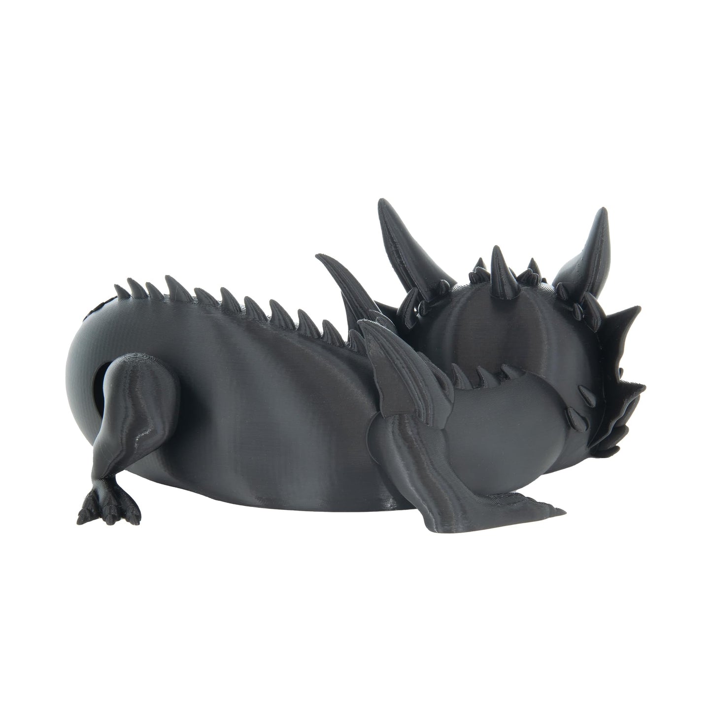 Costume Wizard Dragon Stand for Echo Dot 4th/5th Gen, 3D Printed Dragon Amazon Echo Desktop Speakers, Holder for Echo Dot 5th Gen Echo Dot 4th Gen, Made in USA (Black)