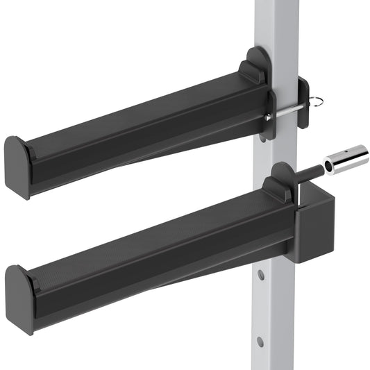 KOSEOO Spotter Arms, Heavy-Duty Squat Rack Safety Bars for 2x2 Rack, Power Rack Attachments, Compatible with 5/8 "or 1" Holes, 2 Pack