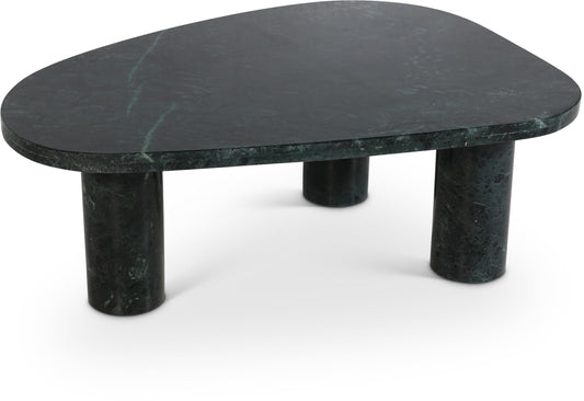 Meridian Furniture Messina Green Genuine Marble Coffee Table